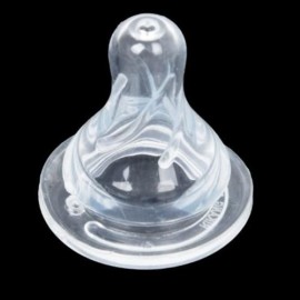 RIKANG TRANSPARENT BREAST REAL SENSE SILICONE NIPPLE FOR NEWBORN BABIES (TRANSPARENT)