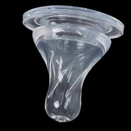 RIKANG TRANSPARENT BREAST REAL SENSE SILICONE NIPPLE FOR NEWBORN BABIES (TRANSPARENT)