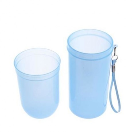 PORTABLE UTILITY TOOTHBRUSH CUP TOOTH MUG TOOTHPASTE HOLDER BATH TRAVEL ACCESSORIES BOX (A