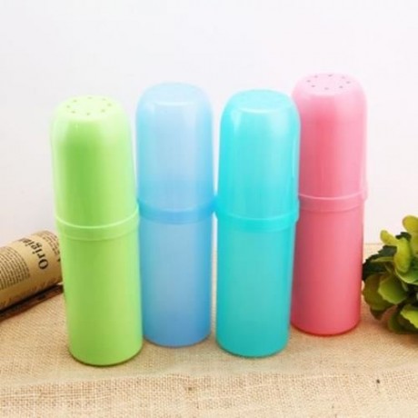 PORTABLE UTILITY TOOTHBRUSH CUP TOOTH MUG TOOTHPASTE HOLDER BATH TRAVEL ACCESSORIES BOX (A