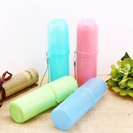 PORTABLE UTILITY TOOTHBRUSH CUP TOOTH MUG TOOTHPASTE HOLDER BATH TRAVEL ACCESSORIES BOX (A