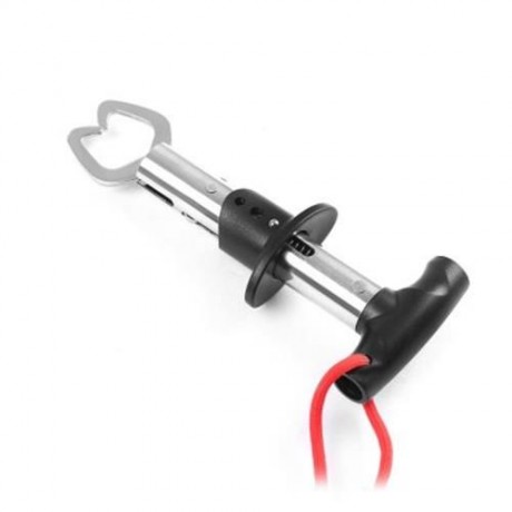 BL - 027 UTILITY STAINLESS STEEL FISH GRIPPER FOR OUTDOOR FISHING (RED)