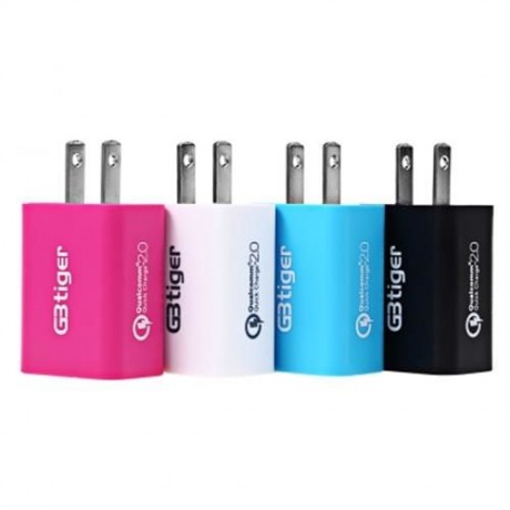 GBTIGER QUALCOMM CERTIFICATED QC 2.0 CHARGER SINGLE OUTPUT (TUTTI FRUTTI)