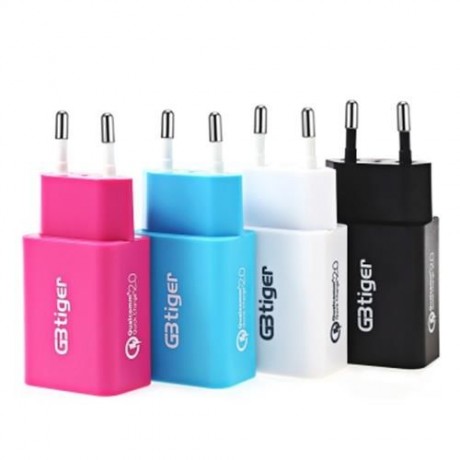 GBTIGER QUALCOMM CERTIFICATED QC 2.0 CHARGER SINGLE OUTPUT (TUTTI FRUTTI)