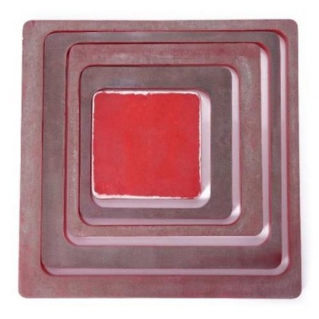 5PCS SQUARE MOUNTED PHOTO FRAME WOODEN WALL HANGING COMBINATION HOME FURNISHING DECORATION