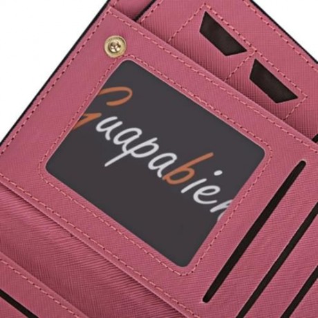 GUAPABIEN BOWKNOT LETTER SOLID COLOR HASP ZIPPER HORIZONTAL LONG WALLET FOR LADY (YELLOW)