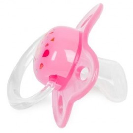 RIKANG SIZE M CUTE PORTABLE BPA FREE SILICONE PACIFIER FOR BABIES (PINK)