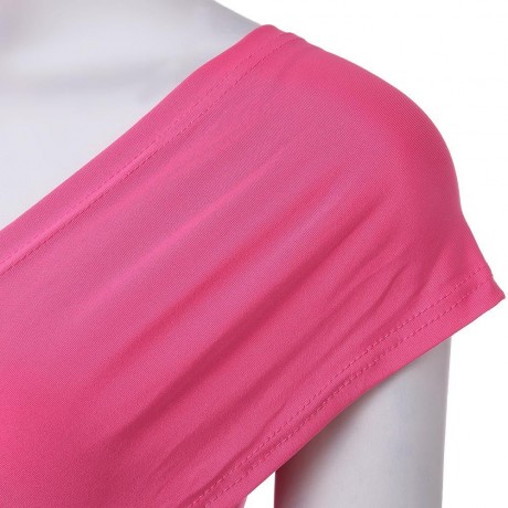 SEXY ONE SHOULDER SOLID COLOR JUMPSUIT FOR WOMEN