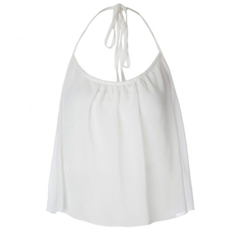 SEXY SPAGHETTI STRAP CHIFFON CROP TOP FOR WOMEN