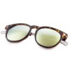 CASUAL UNISEX NAIL DESIGN COLOR COATED ROUND FRAME HOLLOW SUNGLASSES (TORTOISESHELL)