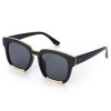 VINTAGE LADIES COLOR COATED SQUARE FRAME SUNGLASSES (#2)
