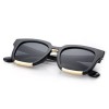 VINTAGE LADIES COLOR COATED SQUARE FRAME SUNGLASSES (#2)