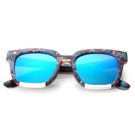 VINTAGE LADIES COLOR COATED SQUARE FRAME SUNGLASSES (#3)