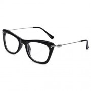 SIMPLE GIRLS CAT DESIGN LIGHTNESS METAL LEG SLIMMING MYOPIA GLASSES (#1)