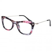 SIMPLE GIRLS CAT DESIGN LIGHTNESS METAL LEG SLIMMING MYOPIA GLASSES (#7)