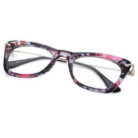 SIMPLE GIRLS CAT DESIGN LIGHTNESS METAL LEG SLIMMING MYOPIA GLASSES (#7)
