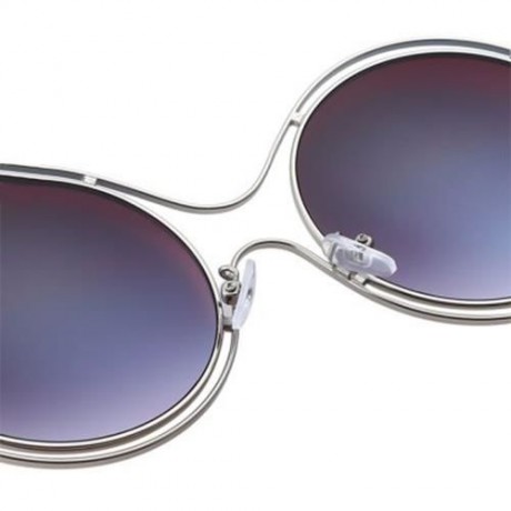 STYLISH LADIES COLOR COATED HOLLOW ROUND FRAME SUNGLASSES (#4)