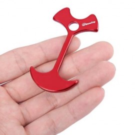 4PCS SHINETRIP LIGHTWEIGHT TENT PEG ROPE GRIP LOOP BUCKLE FLOOR NAIL TRAVEL KIT (RED)