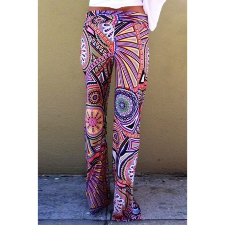 STYLISH HIGH-WAISTED PRINTED LOOSE-FITTING WOMEN'S EXUMAS PANTS