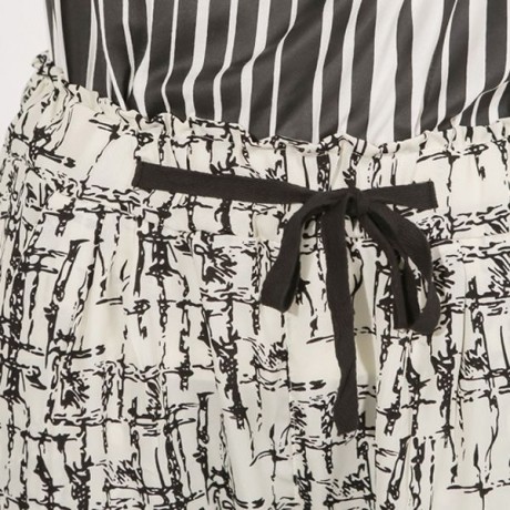 STYLISH WAIST DRAWSTRING PRINTED POCKET DESIGN WOMEN'S PANTS