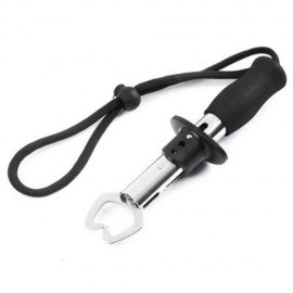 BL - 026 STAINLESS STEEL UTILITY FISH GRIPPER FOR OUTDOOR FISHING (BLACK)
