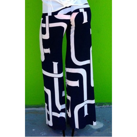 FASHIONABLE MID-WAISTED PRINTED LOOSE-FITTING WOMEN'S PANTS