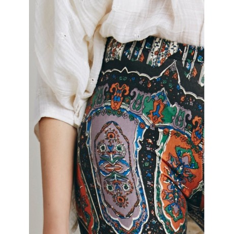 STYLISH HIGH-WAISTED PRINTED BOOT CUT WOMEN'S EXUMAS PANTS