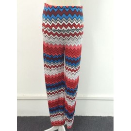ETHNIC STYLE WOMEN'S ZIG ZAG LOOSE-FITTING EXUMAS PANTS