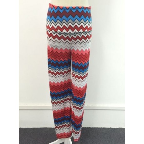 ETHNIC STYLE WOMEN'S ZIG ZAG LOOSE-FITTING EXUMAS PANTS