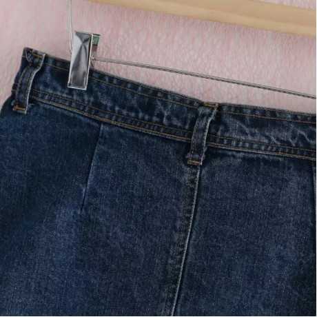 STYLISH MID WAIST BUTTON DESIGN A-LINE WOMEN'S SKIRT