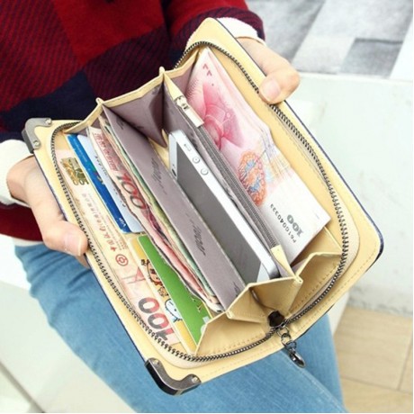 TRENDY SCORPION AND RHINESTONES DESIGN WOMEN'S WALLET