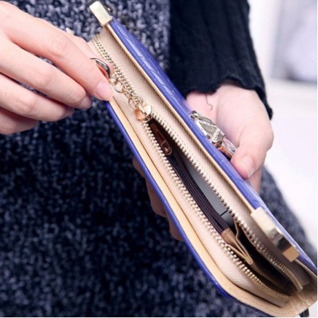 TRENDY FOX AND RHINESTONES DESIGN WOMEN'S WALLET