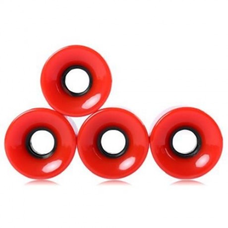 4PCS HIGH STRENGTH LONGBOARD SKATEBOARD WHEELS - 60 X 45MM (RED)