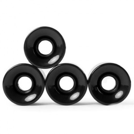 4PCS HIGH STRENGTH LONGBOARD SKATEBOARD WHEELS - 60 X 45MM (BLACK)