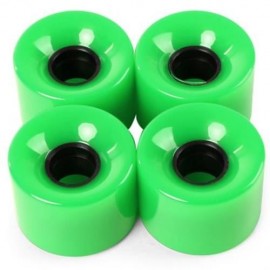 4PCS HIGH STRENGTH LONGBOARD SKATEBOARD WHEELS - 60 X 45MM (GREEN)