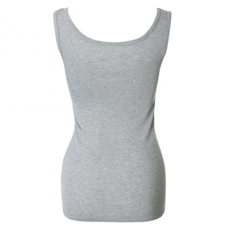 STYLISH SCOOP COLLAR LETTER PRINT WOMEN'S TANK TOP