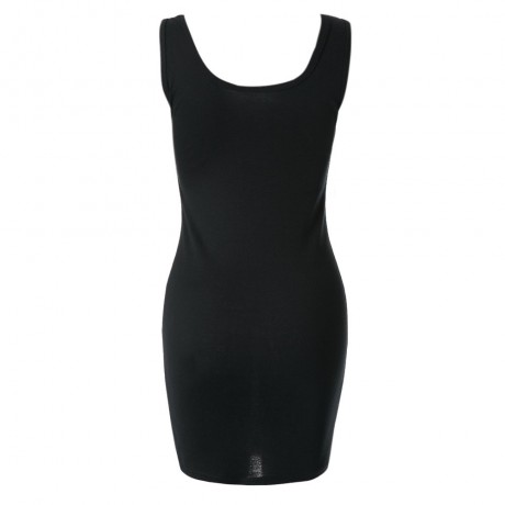FASHIONABLE SCOOP COLLAR LETTER PRINT WOMEN'S TANK TOP