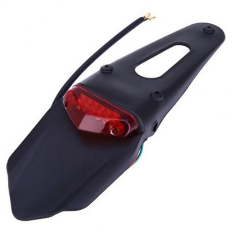 UNIVERSAL MOTORCYCLE BACK SPLASH GUARD LED TAILLIGHT MOUNT REAR FENDER