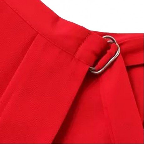 SIMPLE DESIGN HIGH WAIST ZIPPERED PURE COLOR WOMEN'S FLARE LEG CAPRI PANTS