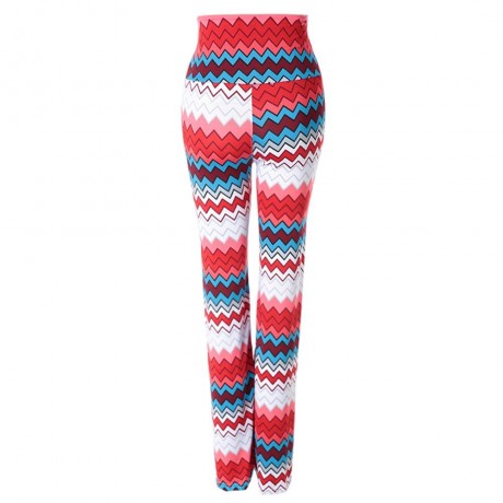 ETHNIC STYLE WOMEN'S ZIG ZAG LOOSE-FITTING EXUMAS PANTS