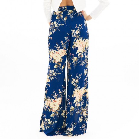 STYLISH HIGH-WAISTED FLORAL PRINT LOOSE-FITTING WOMEN'S EXUMAS PANTS