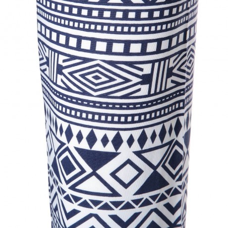 FASHIONABLE ELASTIC WAIST GEOMETRIC PRINT LOOSE-FITTING WOMEN'S EXUMAS PANTS