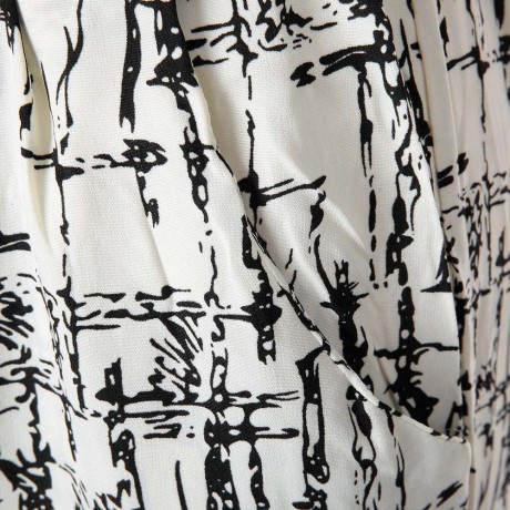 STYLISH WAIST DRAWSTRING PRINTED POCKET DESIGN WOMEN'S PANTS