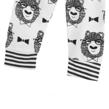 2PCS LEISURE CHILDREN SHORT SLEEVE ROUND COLLAR T-SHIRT TROUSERS (WHITE)