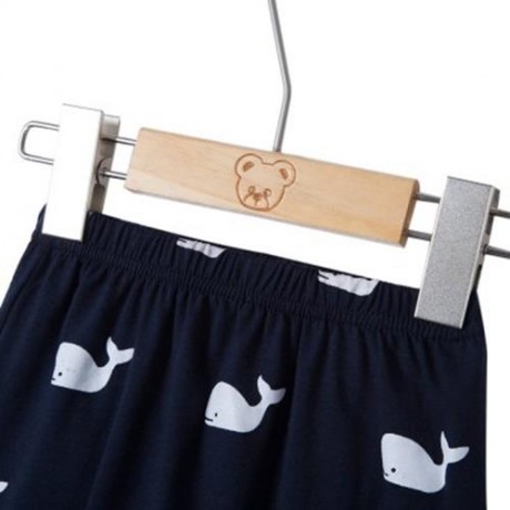 CUTE SHARK PRINTED LESIURE CHILDREN TROUSERS (DEEP BLUE)