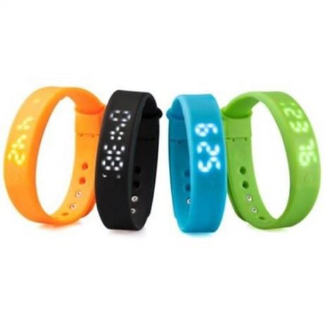 A6 SMART WRISTBAND PEDOMETER WATCH SLEEP MONITOR ALARM TIME (BLUE)