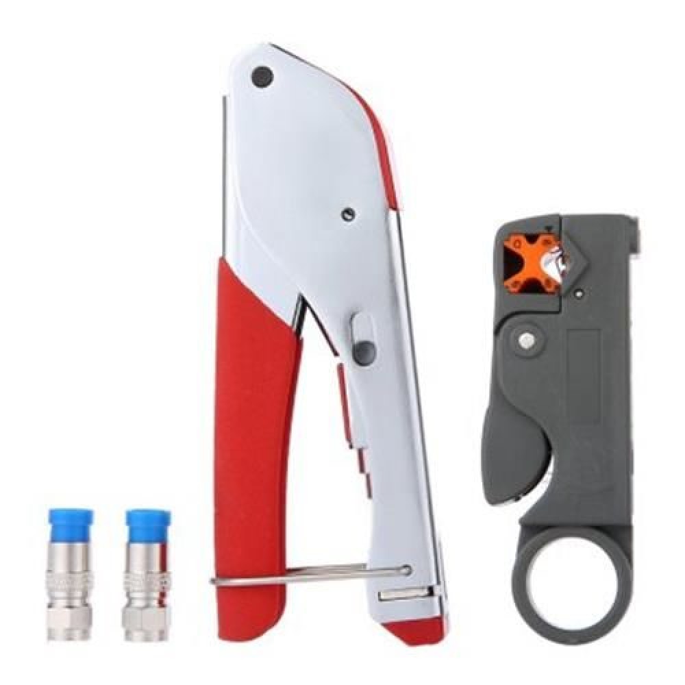 3 IN 1 518A COAXIAL CABLE 322A WIRE STRIPPER F CONNECTOR NETWORK TOOL (COLORMIX)