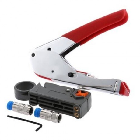 3 IN 1 518A COAXIAL CABLE 322A WIRE STRIPPER F CONNECTOR NETWORK TOOL (COLORMIX)