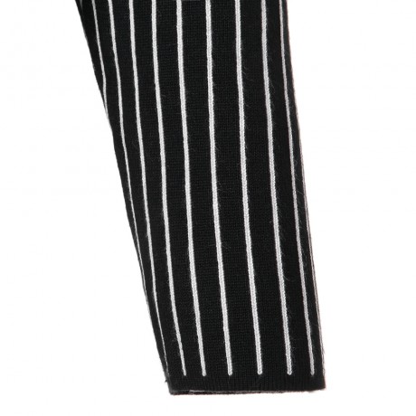 STYLISH SCOOP COLLAR LONG SLEEVE STRIPED KNITTED WOMEN'S SWEATER