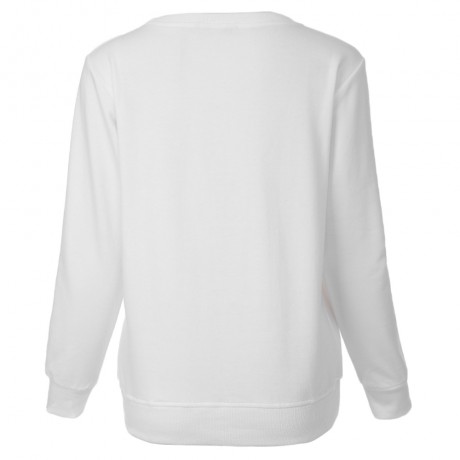 CASUAL ROUND COLLLAR LONG SLEEVE LIP PRINT WOMEN'S SWEATSHIRT